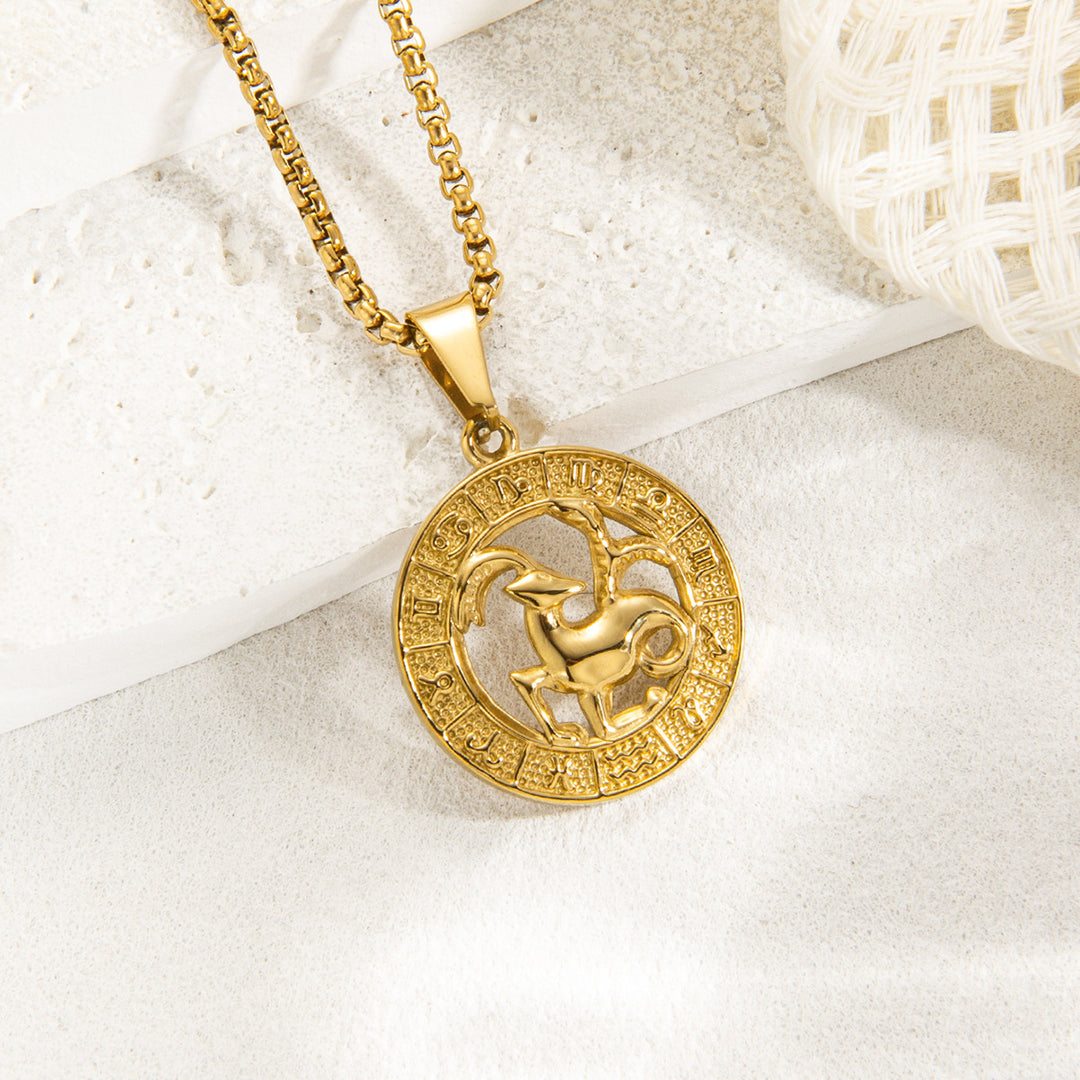 Zodiac Medallion Necklace