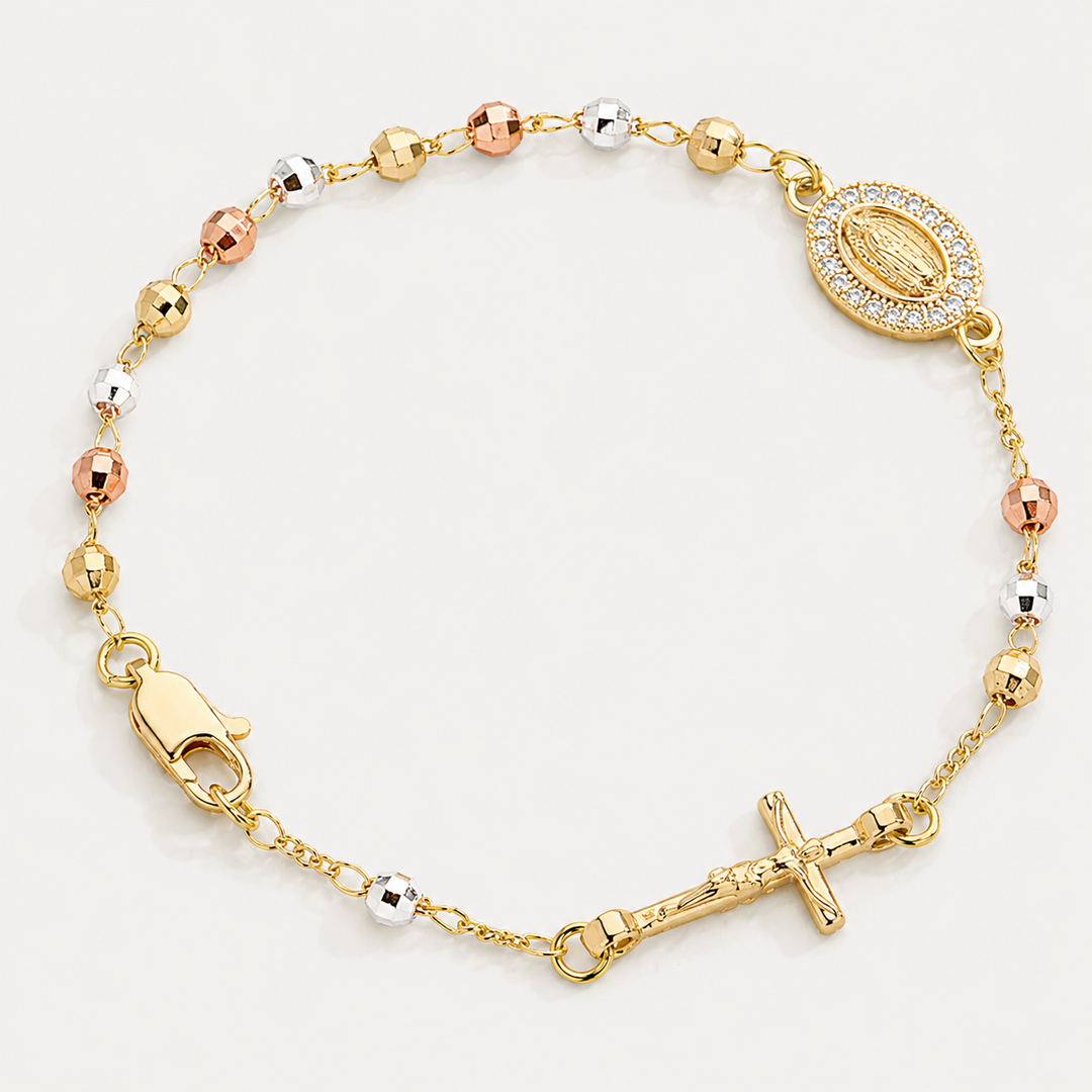 "Faith &amp; Grace" Rosary Bracelet