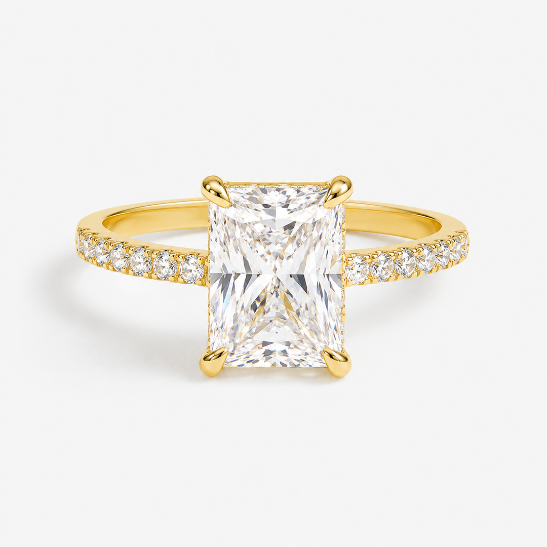 Radiant-Cut Pavé Statement Ring