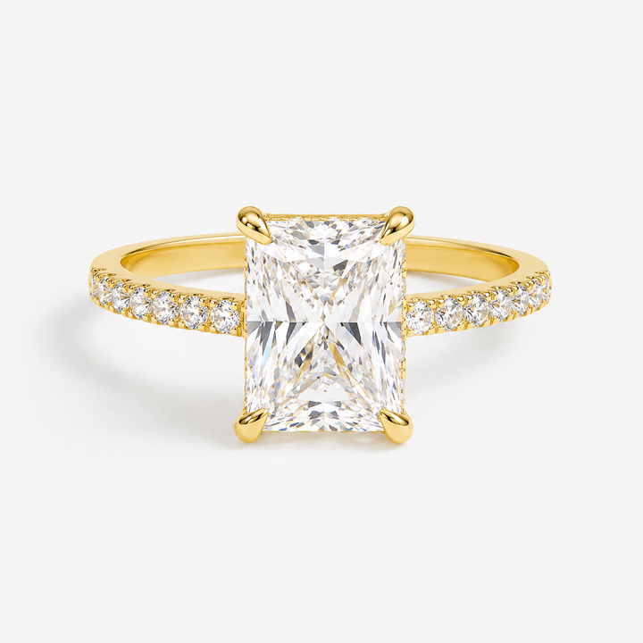 Radiant-Cut Pavé Statement Ring
