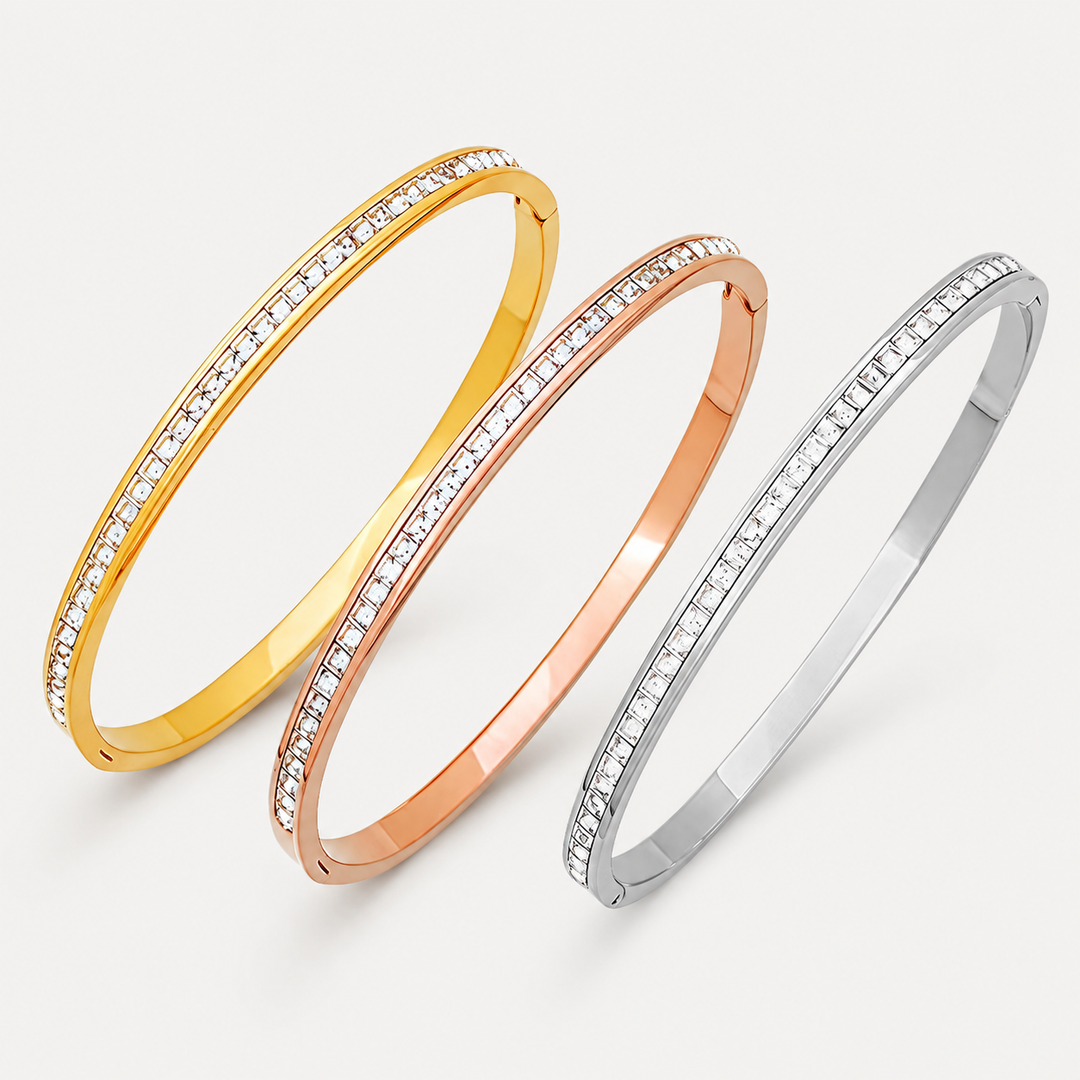 Pavé Crystal Bangle Bracelet