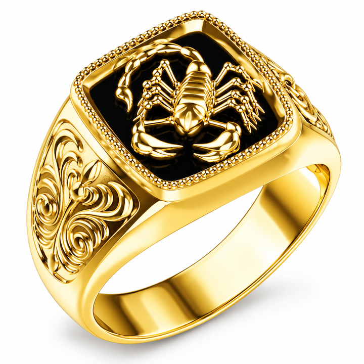 Scorpion Crest Statement Ring