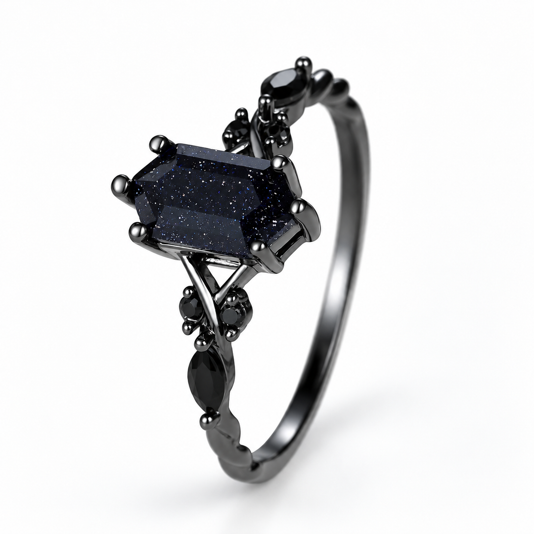 "Midnight Galaxy" Statement Ring