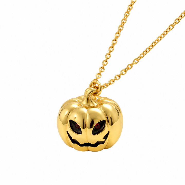 Spooky Pumpkin Pendant Necklace