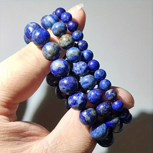 Lapis lazuli bracelets with different bead sizes