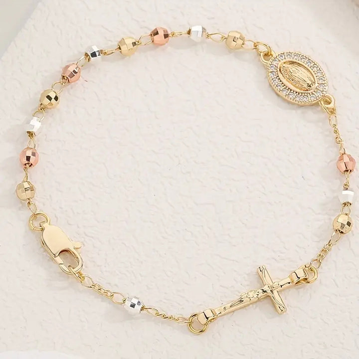 "Faith &amp; Grace" Rosary Bracelet