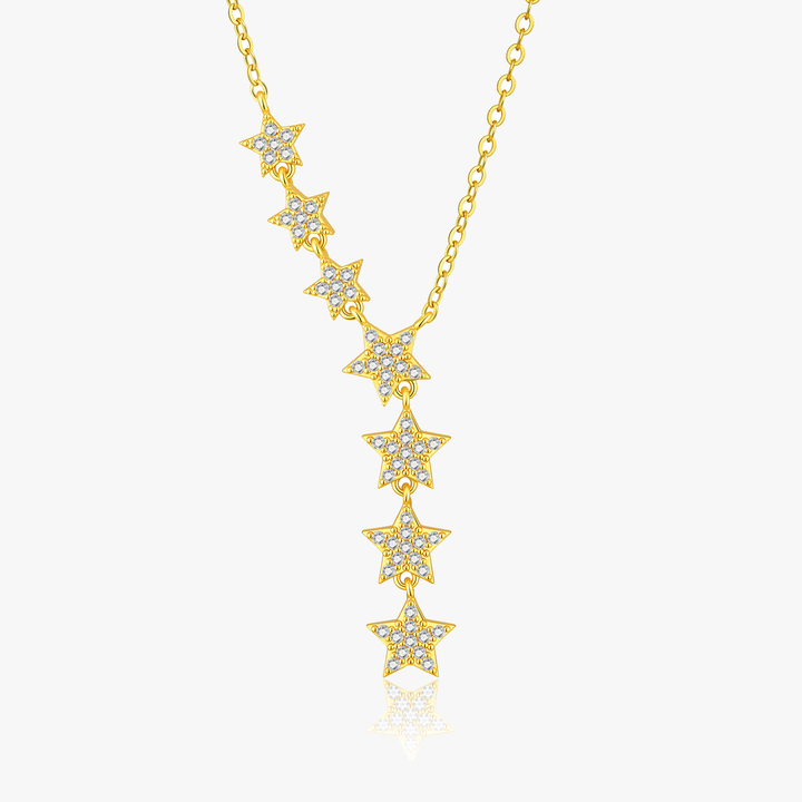 Pavé Star Drop Necklace